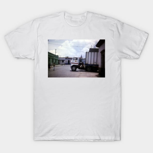 US articulated lorry in Guatemala City summer 1991 T-Shirt by Roland69